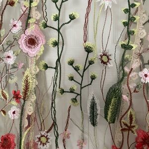 Floral Embroidered Midi Dress